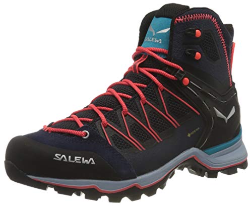 Salewa WS Mountain Trainer Lite Mid Gore-TEX Botas de Senderismo, Premium Navy/Blue Fog, 39 EU