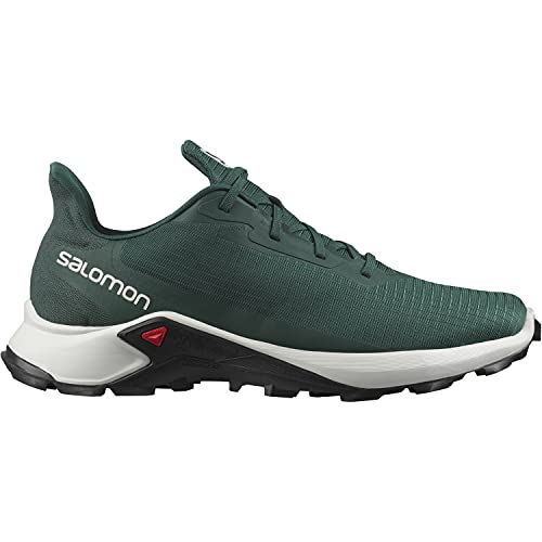 Salomon Alphacross 3 Hombre Zapatos de trail running, Verde (Ponderosa Pine/Lunar Rock/Black), 42 EU