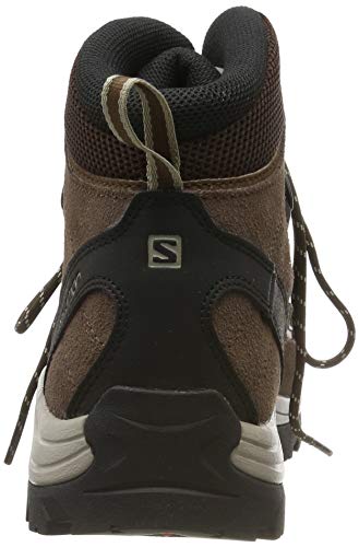 Salomon Authentic Gore-Tex (impermeable) Hombre Zapatos de trekking, Marrón (Black Coffee/Chocolate Brown/Vintage Kaki), 47 ⅓ EU