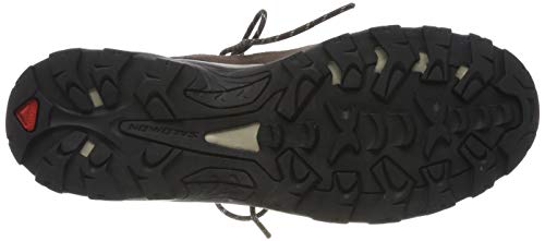 Salomon Authentic Gore-Tex (impermeable) Hombre Zapatos de trekking, Marrón (Black Coffee/Chocolate Brown/Vintage Kaki), 47 ⅓ EU