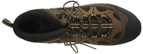 Salomon Authentic Gore-Tex (impermeable) Hombre Zapatos de trekking, Marrón (Black Coffee/Chocolate Brown/Vintage Kaki), 47 ⅓ EU
