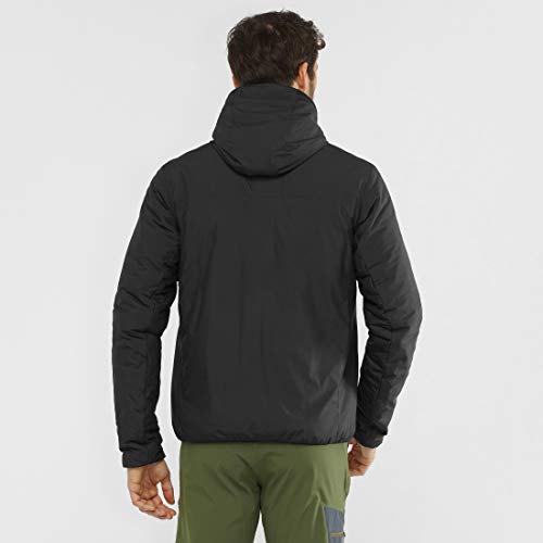 Salomon Outrack Hoodie Insulated Sudadera con Capucha para Hombre, Negro (Black), S