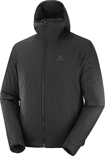 Salomon Outrack Hoodie Insulated Sudadera con Capucha para Hombre, Negro (Black), S