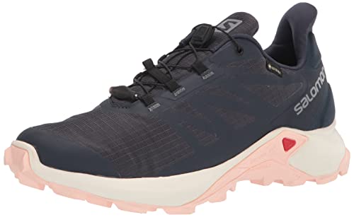 SALOMON Shoes Supercross 3, Zapatillas de Trail Running Mujer, India Ink/Vanilla Ice/Peachy Keen, 39 1/3 EU