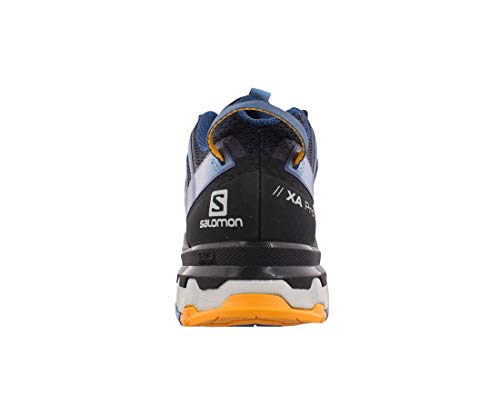 Salomon XA Pro 3D V8 Hombre Zapatos de trail running, Azul (Night Sky/Dark Denim/Butterscotch), 42 EU