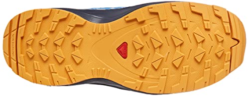 Salomon XA Pro V8 Climasalomon Waterproof (impermeable) unisex-niños Zapatos de trail running, Azul (Palace Blue/Navy Blazer/Butterscotch), 26 EU