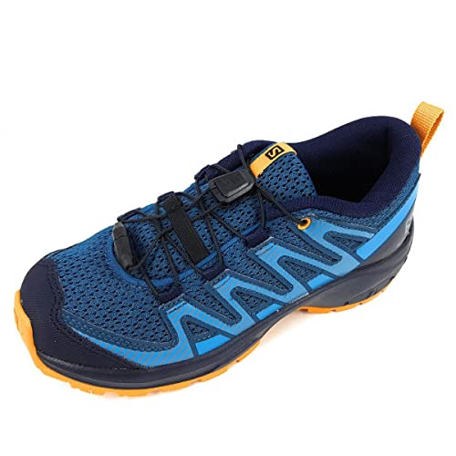Salomon XA Pro V8 unisex-niños Zapatos de trail running, Azul (Legion Blue/Night Sky/Autumn Blaze), 35 EU