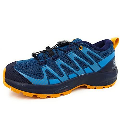 Salomon XA Pro V8 unisex-niños Zapatos de trail running, Azul (Legion Blue/Night Sky/Autumn Blaze), 35 EU