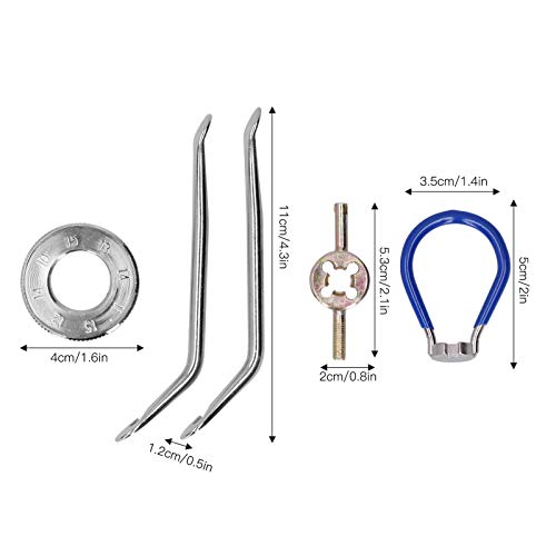 SALUTUY Removedor de válvula de neumático, Kit de Llave de radios de Bicicleta Llave de radios de conducción para entusiastas de la Bicicleta para la reparación de Bicicletas