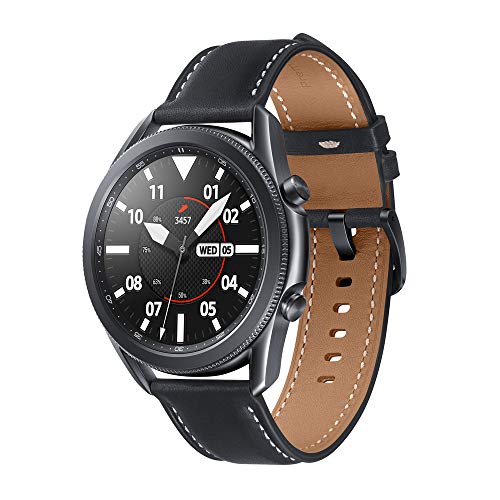 SAMSUNG SM-R840NZKAEUB Galaxy Watch3 - Reloj inteligente de 45 mm, Bluetooth, Acero, Color Negro, [Versión española]