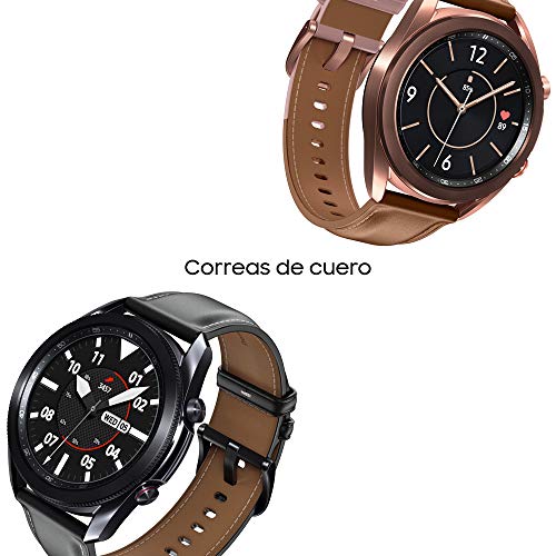 SAMSUNG SM-R840NZKAEUB Galaxy Watch3 - Reloj inteligente de 45 mm, Bluetooth, Acero, Color Negro, [Versión española]