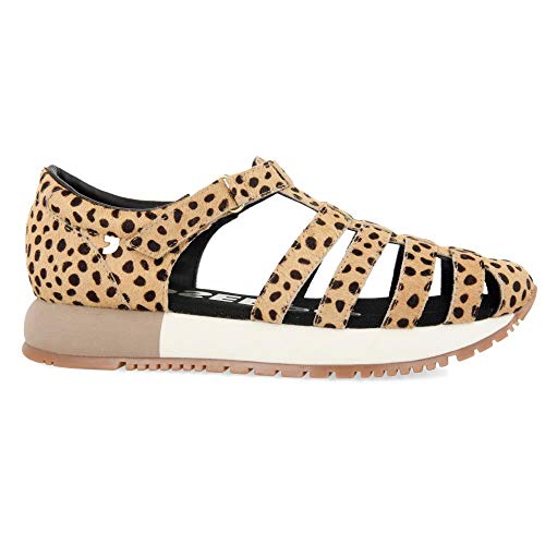 Sandalia deportiva estilo cangrejera de leopardo para mujer LIVERMORE