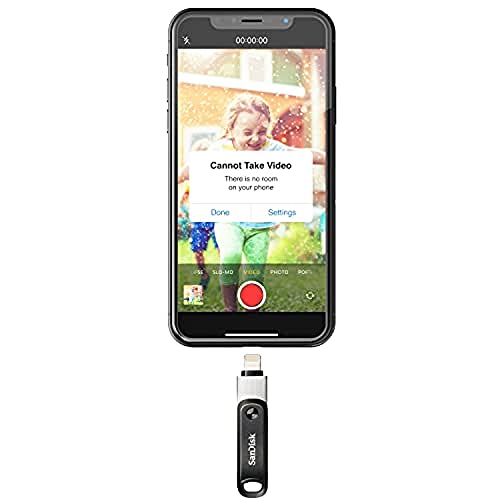 SanDisk iXpand Go - Memoria Flash USB de 128 GB para tu iPhone y iPad