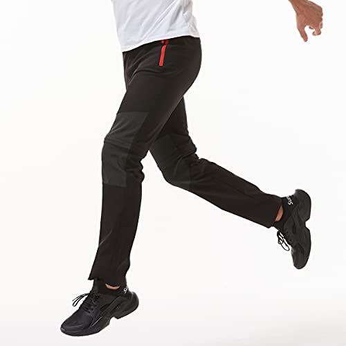 SANMIO Pantalones Aire Libre de Hombre Convertible Pantalones Cortos Trekking Senderismo Secado Rápido Pantalón Funcionales Escalada Correr Montar Caminar Pantalones