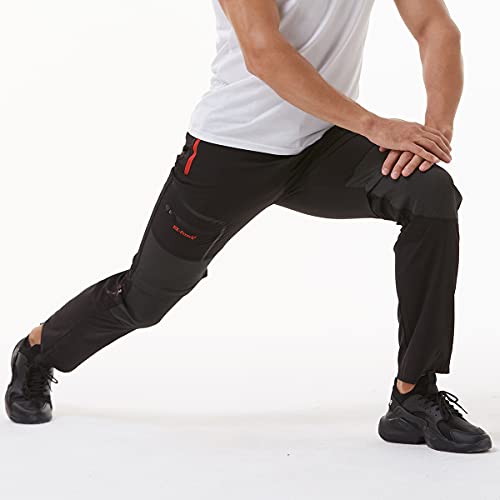 SANMIO Pantalones Aire Libre de Hombre Convertible Pantalones Cortos Trekking Senderismo Secado Rápido Pantalón Funcionales Escalada Correr Montar Caminar Pantalones