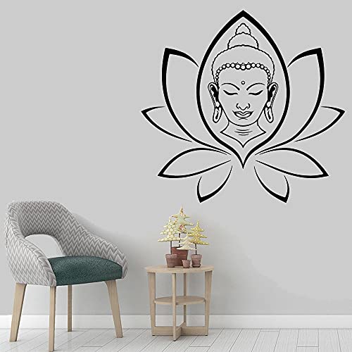 Santo Buda pegatina de vinilo religioso pegatina de pared decoración del hogar Mural arte de pared calcomanía pegatina de pared A1 42x44cm