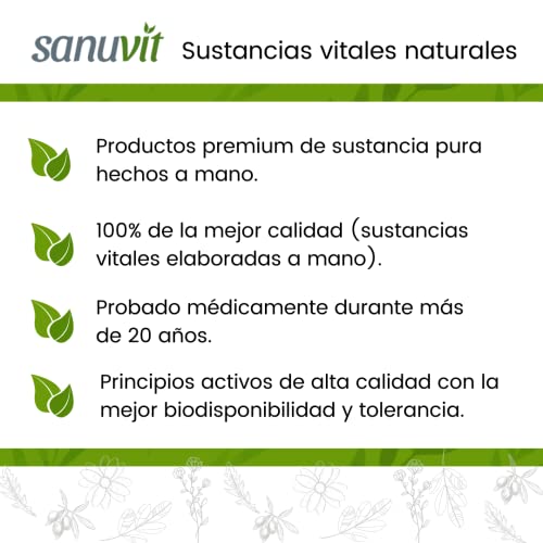 Sanuvit® - Quercetina 500 mg | Dosis alta | Alta biodisponibilidad y tolerancia | Vegano | 120 cápsulas