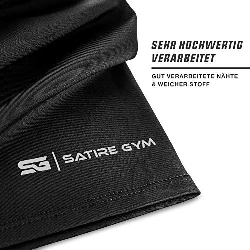 Satire Gym – Piezas braga cuello transpirable/Bufanda tubular de secado rápido, cubrecuellos protector de boca hombres - Fabricación de calidad, protector de cara y uso para deporte (Paquete de 1)