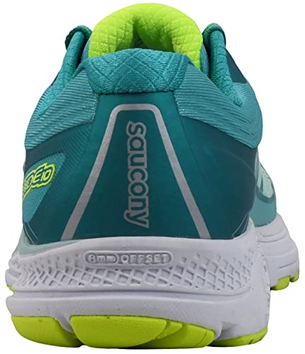 Saucony Guide 10 W, Zapatillas de Running para Mujer, Turquesa (Teal/Citron), 38 EU