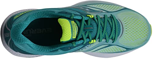 Saucony Guide 10 W, Zapatillas de Running para Mujer, Turquesa (Teal/Citron), 38 EU