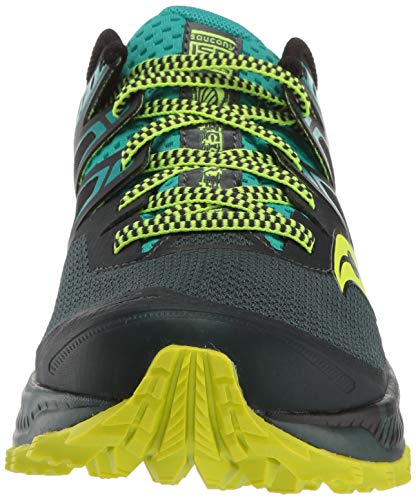 Saucony Peregrine ISO, Zapatillas de Trail Running Hombre, Verde (Verde 37), 41 EU