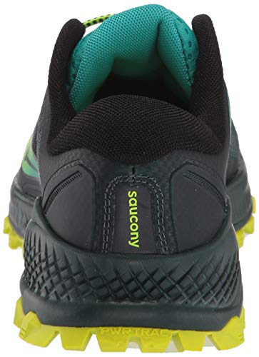 Saucony Peregrine ISO, Zapatillas de Trail Running Hombre, Verde (Verde 37), 41 EU