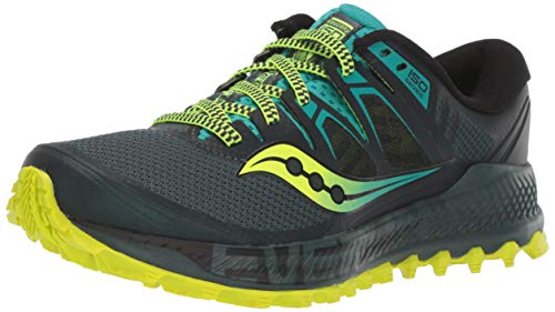 Saucony Peregrine ISO, Zapatillas de Trail Running Hombre, Verde (Verde 37), 41 EU