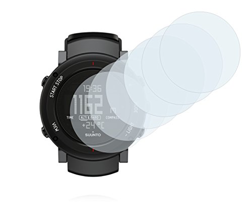 savvies Protector Pantalla Compatible con Suunto Core ALU Deep Black (6 Unidades) Película Ultra Transparente