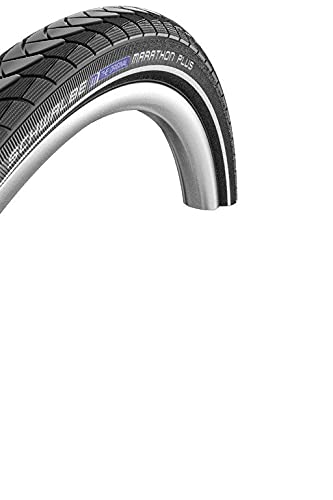 Schwalbe Reifen Marathon Plus SmartGuard cordoni, Unisex, Schwarz mit reflektierendem Streifen, 26x1.35