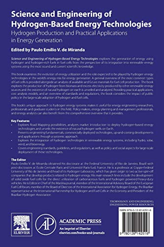 Science and Engineering of Hydrogen-Based Energy Technologies: Hydrogen Production and Practical Applications in Energy Generation