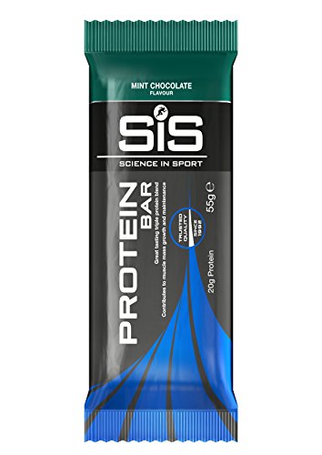 Science in Sport Caja 20 Barritas Proteicas, Sabor Chocolate con Menta - 20 x 55 gr - Total: 1100 gr