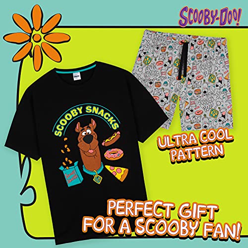 Scooby-Doo Pijama Hombre, Conjunto Hombre Algodón, Pijama Corto Hombre S - 3XL (M, Negro)