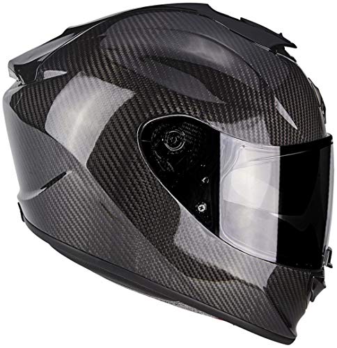 Scorpion 2476-25849 Casco para moto Exo 1400 Air Carbon Solid, negro, M