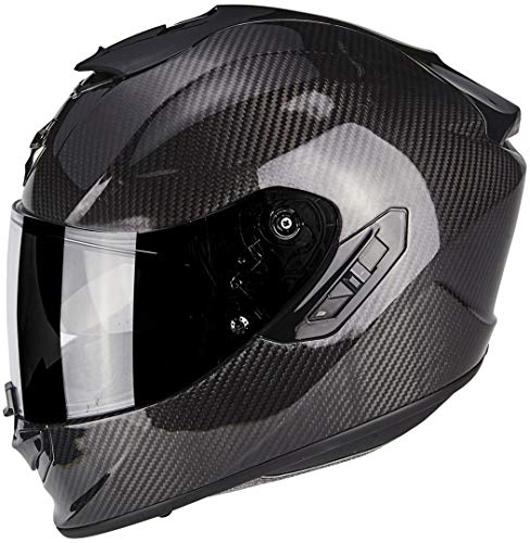 Scorpion 2476-25849 Casco para moto Exo 1400 Air Carbon Solid, negro, M