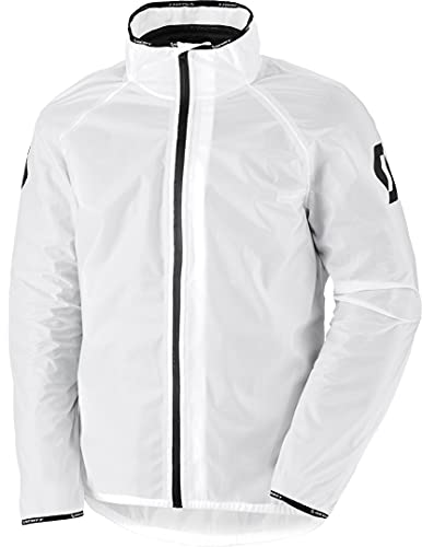 Scott Ergonomic Light DP 2020 - Chubasquero para moto o bicicleta, color blanco, Hombre, 246917, transparente, XXXL (58/60)