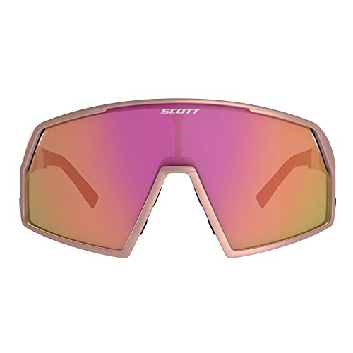 Scott Pro Shield - Gafas de ciclismo con cristales intercambiables (cristal), color rosa y cromado