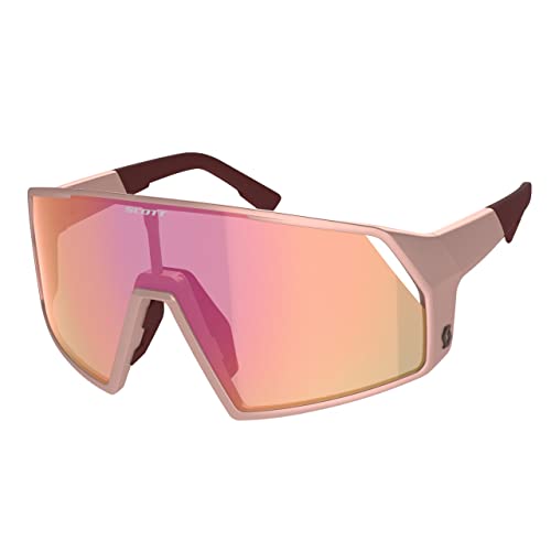 Scott Pro Shield - Gafas de ciclismo con cristales intercambiables (cristal), color rosa y cromado