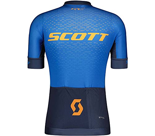 Scott RC Pro 2022 - Maillot de ciclismo (corto), color azul y naranja