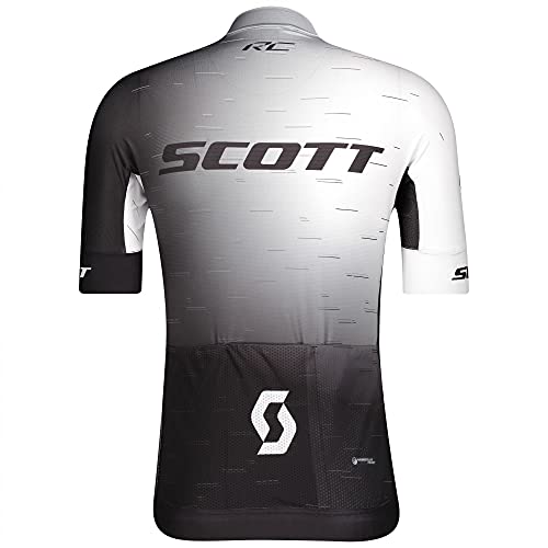 Scott RC Pro - Maillot de ciclismo (corto, talla XL), color blanco y negro