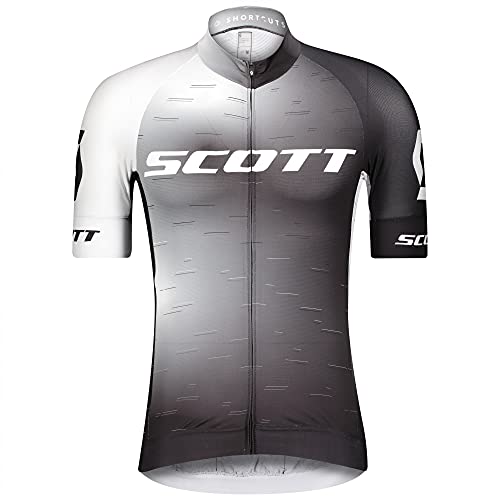 Scott RC Pro - Maillot de ciclismo (corto, talla XL), color blanco y negro