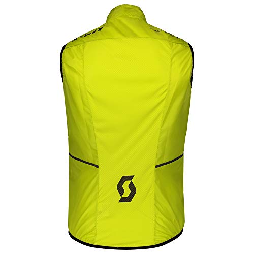 Scott RC Team 2020 - Chaleco cortavientos para bicicleta (talla M, 46/48), color amarillo y negro