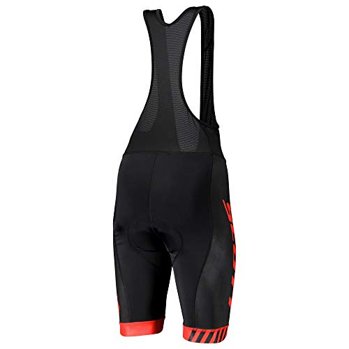 Scott RC Team 2020 - Pantalones cortos con tirantes para bicicleta, color negro y rojo, color negro/rojo, tamaño L (50/52)