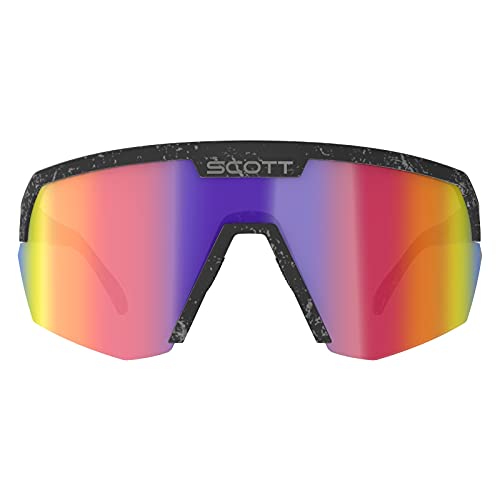 Scott Shield - Gafas intercambiables para bicicleta, color negro, azul, gris y cromado