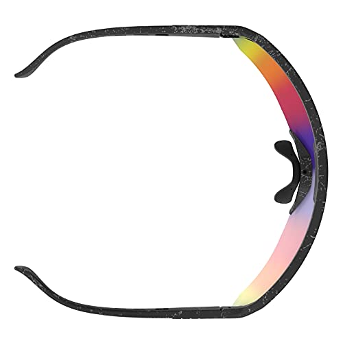 Scott Shield - Gafas intercambiables para bicicleta, color negro, azul, gris y cromado