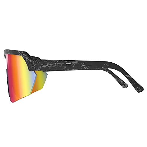 Scott Shield - Gafas intercambiables para bicicleta, color negro, azul, gris y cromado