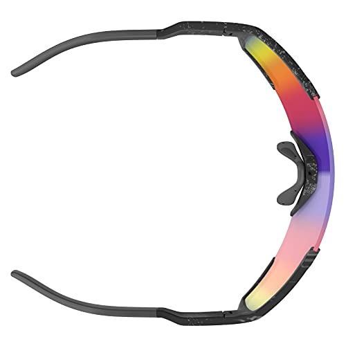 Scott Shield Marble - Gafas de cambio para bicicleta, color negro/azul, gris y cromado