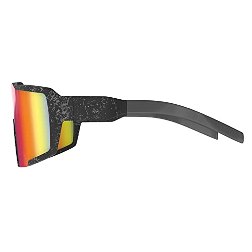 Scott Shield Marble - Gafas de cambio para bicicleta, color negro/azul, gris y cromado