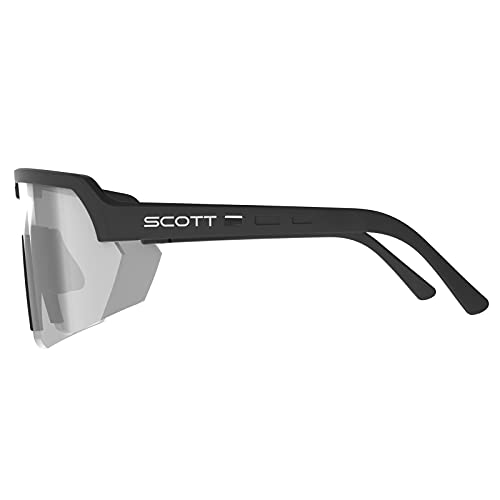 Scott Sport Shield - Gafas de ciclismo con cristales intercambiables, color negro y transparente