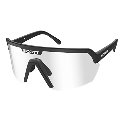 Scott Sport Shield - Gafas de ciclismo con cristales intercambiables, color negro y transparente