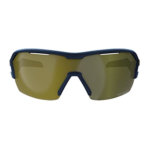 Scott Spur - Gafas de ciclismo (cristales intercambiables), color azul y dorado